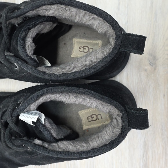 UGG Mens Neumel Classic Suede Lace-Up Ankle Chukka Boot Black Size 11 - Picture 10 of 12